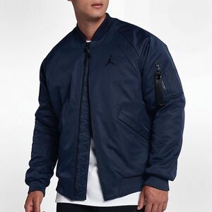 JORDAN Air Jordan Wings MA-1 Bomber Jacket Jumpman Insulated Navy Blue